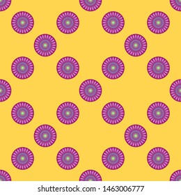 seamless patterns with oriental mandalas, circle mandala ornaments, illustration vector mandalas