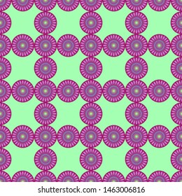 seamless patterns with oriental mandalas, circle mandala ornaments, illustration vector mandalas