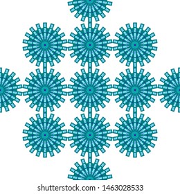 seamless patterns with oriental mandalas, circle mandala ornaments, illustration vector mandalas