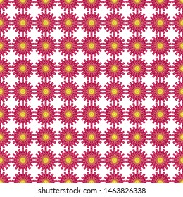 seamless patterns with oriental mandalas, circle mandala ornaments, illustration vector circle ornament