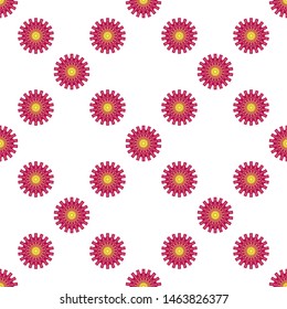 seamless patterns with oriental mandalas, circle mandala ornaments, illustration vector circle ornament