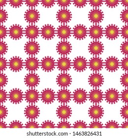 seamless patterns with oriental mandalas, circle mandala ornaments, illustration vector circle ornament