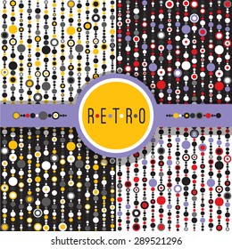 A seamless patterns painted in a disco music style