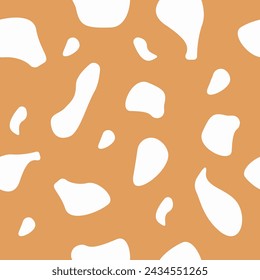 Seamless patterns in pastel color. Abstract stone forms.