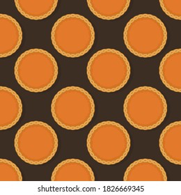 Seamless patterns with pies. Wallpaper, print, modern textile design, wrapping paper