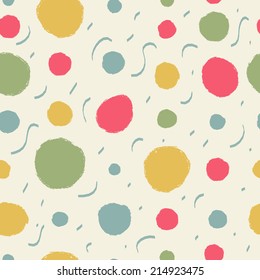 Seamless patterns polka dots.
