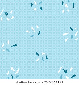 Patrones sin costuras, diseño impreso en tela. Vector de ilustración