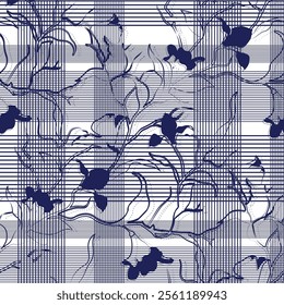 Seamless patterns, printed patterns on fabric. Illustration vector. Design for fashion, graphics, backgrounds and crafts.