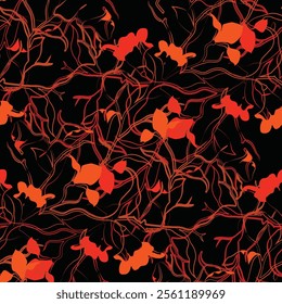 Seamless patterns, printed patterns on fabric. Illustration vector. Design for fashion, graphics, backgrounds and crafts.