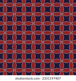 Seamless patterns in red colors with geometric elements. Pattern hipster style. Pattern suitable for posters, backgrounds, fabric or wrapping paper vector pattern