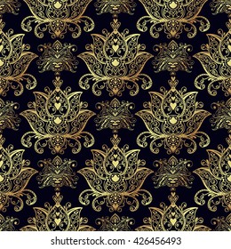 Seamless patterns of Russian motives of northern paintings. Texture for scrapbooking, wrapping paper, textiles, web page, textile wallpapers, surface design, fashion,skins smartphones