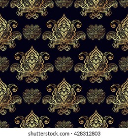 Seamless patterns of Russian motives of northern paintings. Texture for scrapbooking, wrapping paper, textiles, web page, textile wallpapers, surface design, fashion,skins smartphones