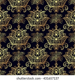 Seamless patterns of Russian motives of northern paintings. Texture for scrapbooking, wrapping paper, textiles, web page, textile wallpapers, surface design, fashion,skins smartphones