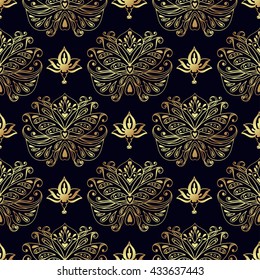 Seamless patterns of Russian motives of northern paintings. Texture for scrapbooking, wrapping paper, textiles, web page, textile wallpapers, surface design, fashion,skins smartphones