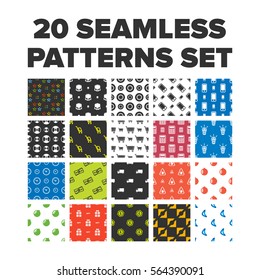 Seamless patterns set