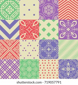 Seamless patterns set
