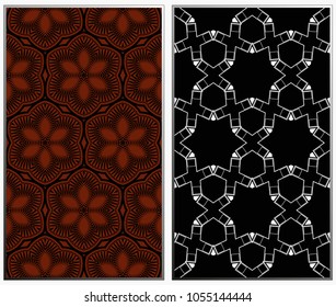 Seamless patterns set. Geometric ornaments. Abstract backgrounds. Vector illustration.