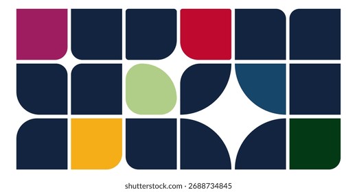 Padrões sem emenda definidos com formas de estrela cintilante e malha de arame. Textura geométrica abstrata do vetor em cores brancas e azuis