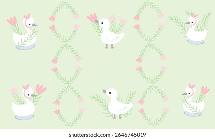 seamless patterns set with various wild meadow flowers. Сolourful cute floral summer backgrounds. Lovely design for wrapping, textile, cover, print, banner, greeting card, label, wallpaper. vector art