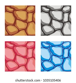 seamless patterns set, vector of background textures collection
