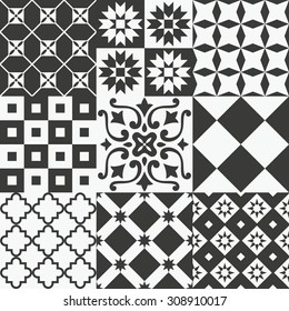 seamless patterns set. vector illustration