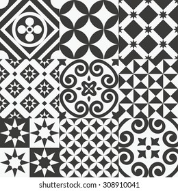 seamless patterns set. vector illustration