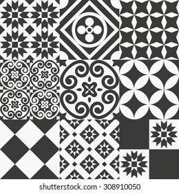 seamless patterns set. vector illustration