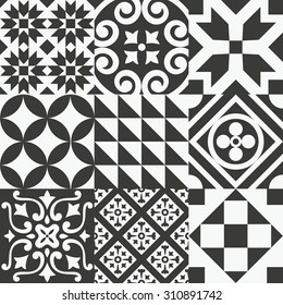 seamless patterns set. vector illustration