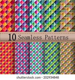 Seamless Patterns Set  (with swatch).