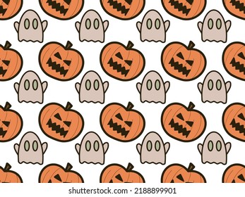 Seamless patterns.fun shapes. Halloween Vector illustration