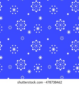 seamless patterns with snowflakes. Winter. Frost. Textile