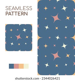 Seamless Patterns of Sparkle Background. Suitable for fashion, fabric, wallpaper, and all prints. vector illustration