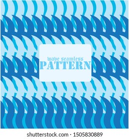 Seamless patterns with stylized sea waves vintage style.
