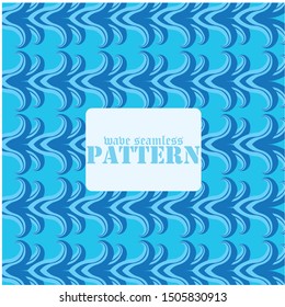 Seamless patterns with stylized sea waves vintage style.

