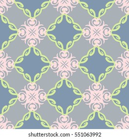 Seamless patterns for textiles, postcards.