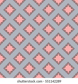 Seamless patterns for textiles, postcards.