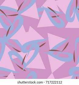 Seamless patterns for textiles, postcards.