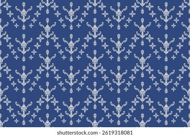 Seamless patterns textured handmade. Ethnic bohemian, Ikat style design motifs, Geometric pattern, silk damask seamless . Vector illustration