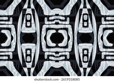 Seamless patterns textured handmade. Ethnic bohemian, Ikat style design motifs, Geometric pattern, silk damask seamless . Vector illustration