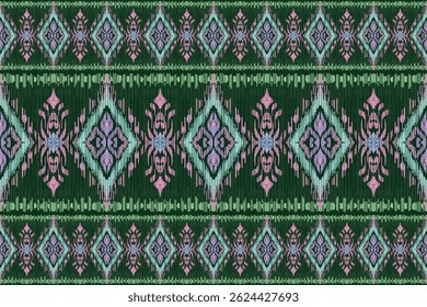 Seamless patterns textured handmade. Ethnic bohemian, Ikat style design motifs, Geometric pattern, silk damask seamless . Vector illustration.