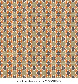 Seamless patterns in thin line style. Chocolate colors