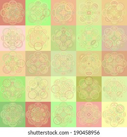 Seamless patterns (tiling).