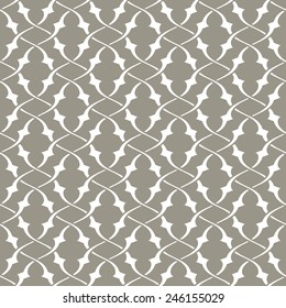 Seamless patterns. Tradition Moroccan lattice. Vector background.