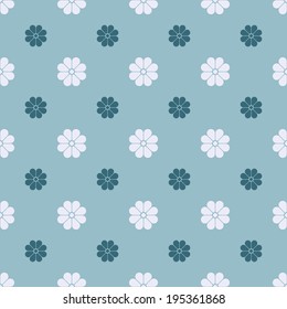 Seamless patterns. Vector abstract flower pattern. Paper for scrapbook or background