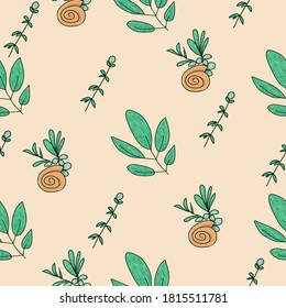 Seamless patterns. Vector background for design, print.