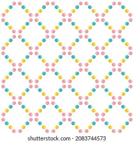seamless patterns vector cakes and candies. Bright pattern of sweets for packaging paper and fabrics. Vector ornament for decoration of the holidays.