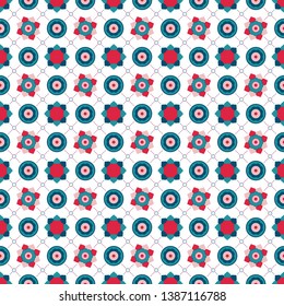 seamless patterns. Vector illustration bright design. Abstract seamless geometric pattern on vibrant background 2