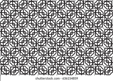 Seamless patterns. Vector illustration. Texture for design wallpaper, web page, banner, flyer. Geometry ornament.