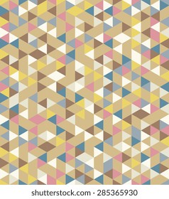 Seamless patterns, vector polygon art, soft colored abstract illustration. Web and mobile interface template. Corporate website design. Hipster style. Grey beige yellow blue purple pink brown orange