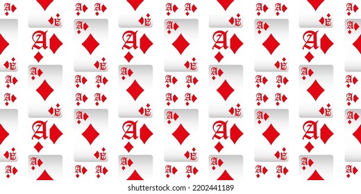 Seamless patterns. Vector suits for playing cards. Fashionable design for fabric, wallpaper, textile and decor, and back cover design for playing cards.
